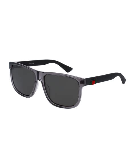 gucci acetate square frame sunglasses|are Gucci sunglasses polarized.